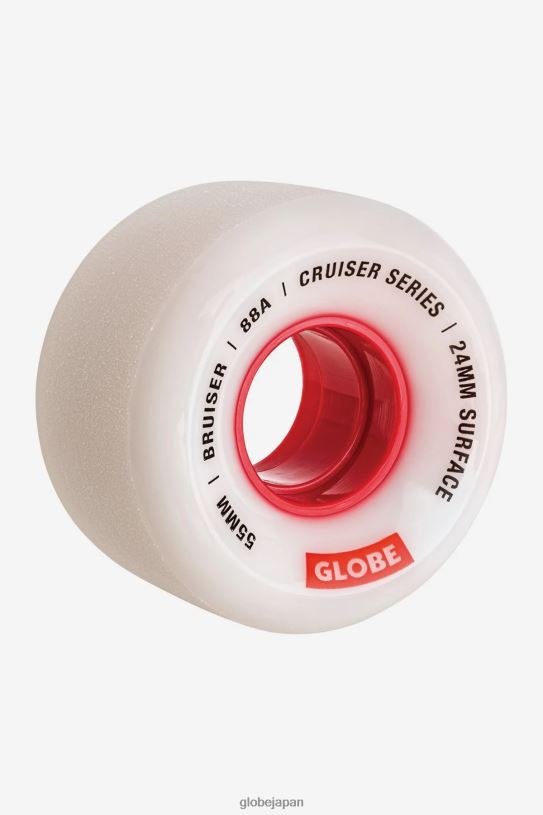 Globe Brand ブルーザー クルーザー ホイール 55mm V44T250 スケートボード ホワイト/レッド/55