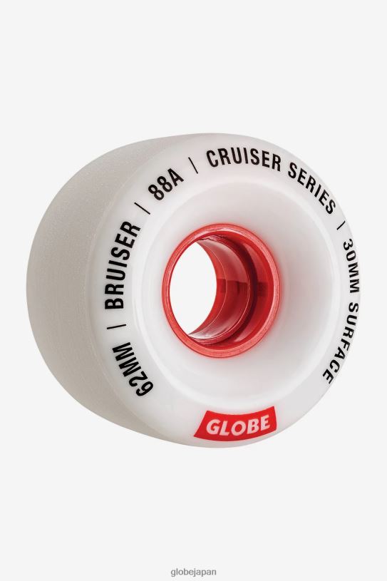 Globe Brand ブルーザークルーザーホイール 62mm V44T252 スケートボード ホワイト/レッド/62