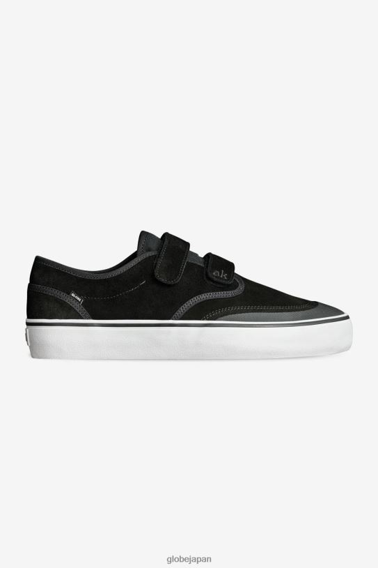 Globe Brand モトリー II ストラップ V44T22 靴 黒、白