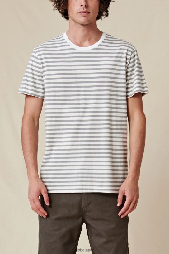 Globe Brand ホライズンストライプTシャツ V44T292 衣類 白
