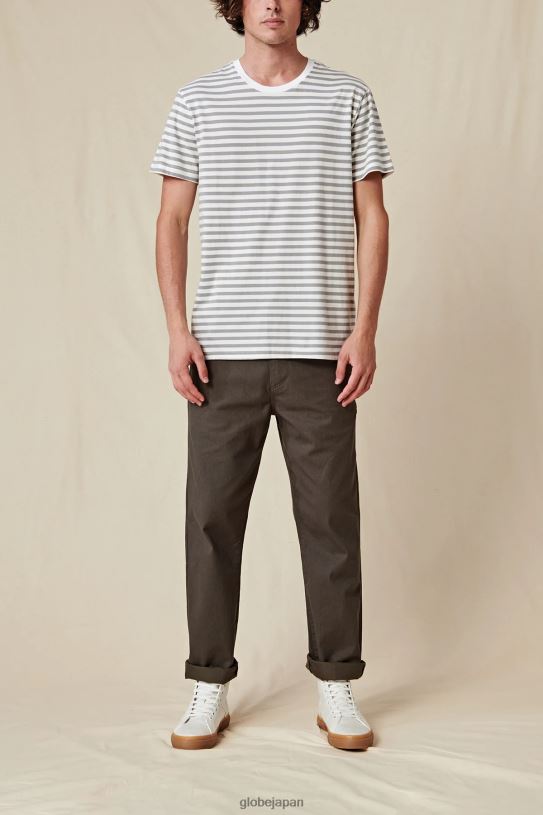 Globe Brand ホライズンストライプTシャツ V44T292 衣類 白