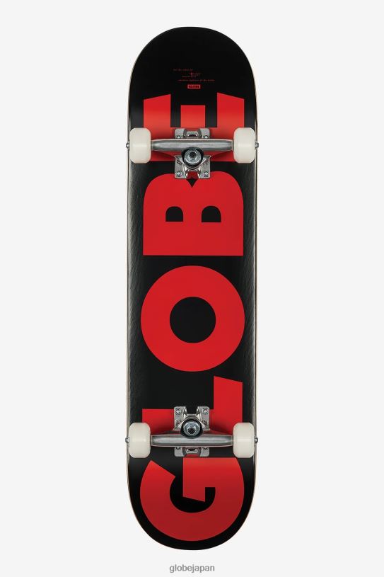 Globe Brand g0 フーバー 7.75" 完成品 V44T175 スケートボード 黒/赤